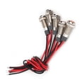 thumbnail image 2 of 5pcs IP66 6mm Waterproof Metal LED Lamps with Wire 1NO (DC12~24V), 2 of 3