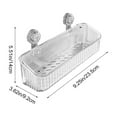 thumbnail image 3 of Medium Suction Cup Bathroom Shelf No Drill Wall Mounted Storage Rack Organizer for Bathroom Kitchen Home Organization Solution, 3 of 5