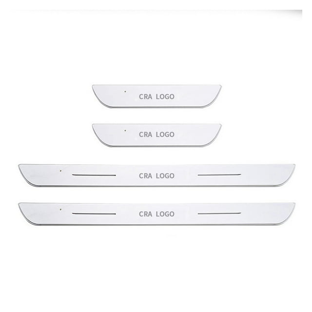 Customized Magnetic Car Door Sill Pedal Illuminated Lights Logo Infrared Sensor USB Charging Auto Scuff LED Threshold Plate Lamp