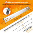 thumbnail image 3 of Hisencn Grill Replacement Parts for Charbroil Performance 5 Burner 463347519, 463347518, 463347017, 463673017, 463376018P2 Liquid Propane, Grill Burner, Heat Plate Tent Shield Carryover Tube, 3 of 12