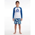 thumbnail image 2 of Reebok Boys Long Sleeve Rashguard with UPF 50+ Protection, Sizes 4-18, 2 of 4