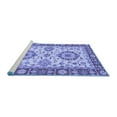 thumbnail image 2 of Ahgly Company Machine Washable Indoor Rectangle Oriental Blue Traditional Area Rugs, 5' x 7', 2 of 4