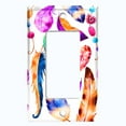 thumbnail image 5 of Metal Light Switch Plate Cover Colorful Beaded Feather Shell Dreamcatcher DRM014, 5 of 13