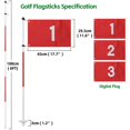 thumbnail image 2 of Bandera de golf Dittoven de 6 pies con 3 hoyos de golf y recogepelotas, 2 of 7