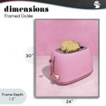 thumbnail image 4 of Stupell Industries Eclectic Golden Toaster over Pink Gray Framed Giclee Art, 24 x 30, by LISH Creative, 4 of 8