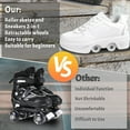thumbnail image 5 of Roller Skate Shoes for Boys, Rollerskates and Sneakers 2-in-1 for Indoor Outdoor,Shoe with Retractable Wheels - Birthday Christmas, 5 of 7