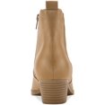thumbnail image 3 of Sun + Stone Womens Grangerr  Faux Leather Zipper Booties, 3 of 3