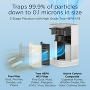 Medify Air Black MA-14 Air Purifier with HEPA Filters I Smoke Dust Odors Pet Dander I 3 in 1 with Pre-filter HEPA H13 & Activated Carbon I Removal of 0.1 to 0.3 microns I 428 Sq ft Coverage I 1-Pack