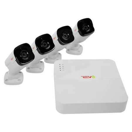 Ultra HD Audio Capable 4 Channel Surveillance System with 4 4MP Cameras