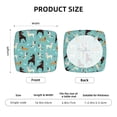 thumbnail image 5 of Kdxio Chair Seat Covers Cute Dog Print Chair Covers for Dining Room Square Washable Chair Protector Seat(Two Pieces), 5 of 8
