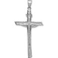 thumbnail image 3 of 14K White Gold Inri Crucifix Pendant (52 X 26) Made In United States k5061w, 3 of 5
