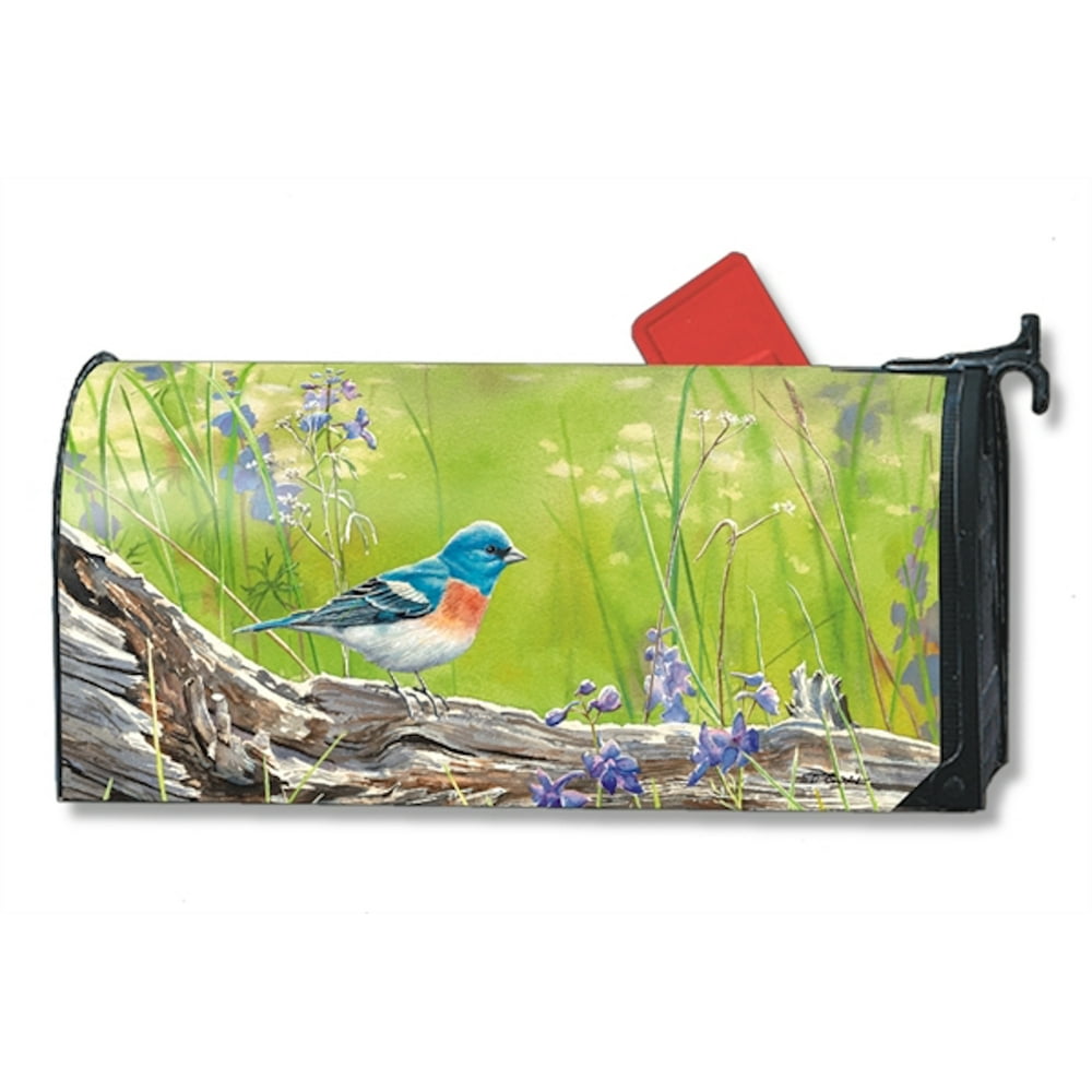 Meadow Bluebird Large Spring Mailbox Cover Floral Oversized