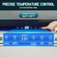 thumbnail image 4 of Jocisland 24" Under Counter Drawer Fridge, Stainless Steel Beverage Refrigerator, Dual Drawers, LED Control, Adjustable Storage, Frost-Free, Low Noise, 34-72℉, Indoor/Outdoor Use, 4 of 9