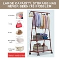thumbnail image 6 of BiFandian Floor Standing Coat Rack with Storage Shelves, Multi Functional Hall Tree Organizer, Practical Storage Unit for Bedroom, Living Room and Entryway Space, 6 of 9