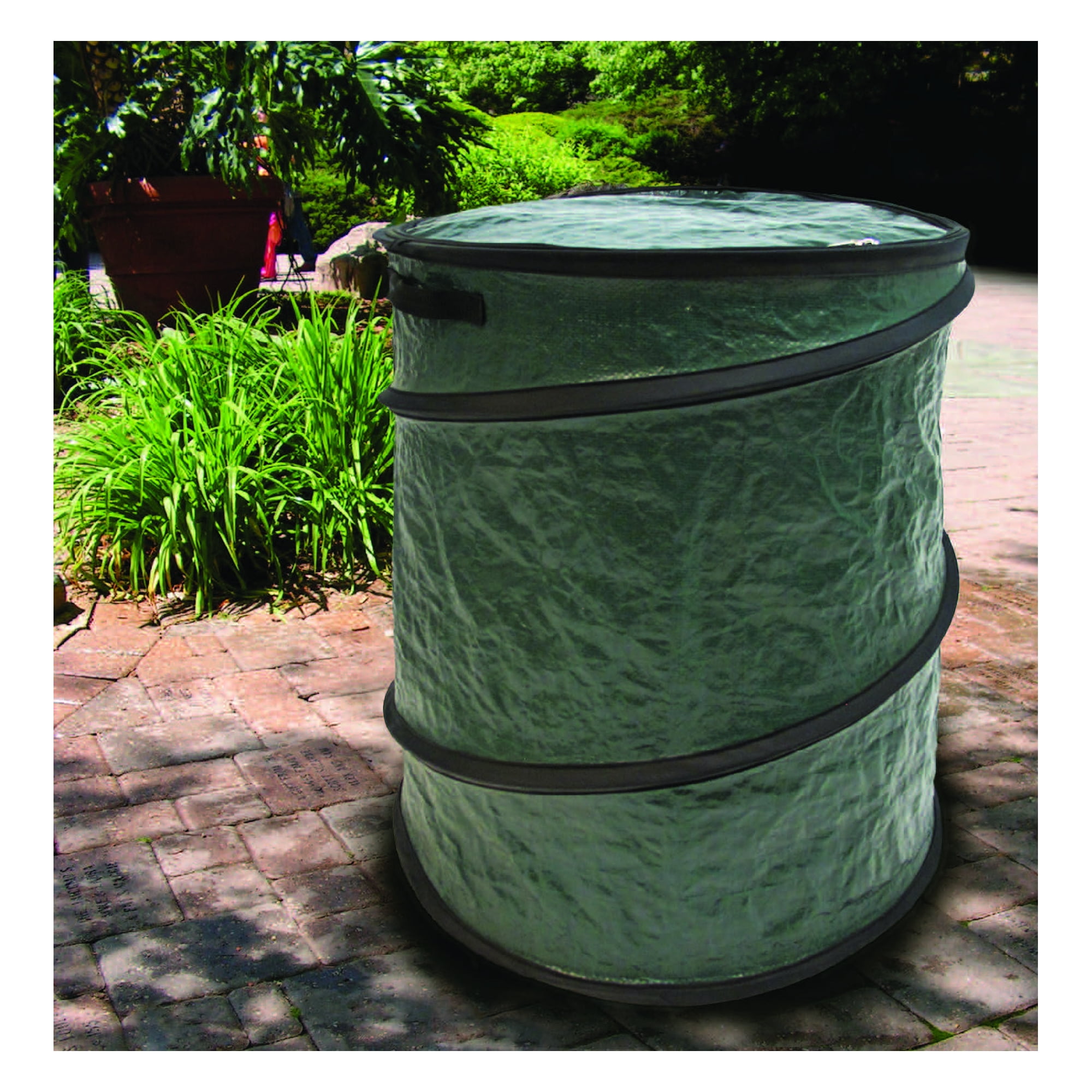 ADSRO Garden Garbage Bag 63 Gallon Pop Up Garden Bag Spring Bucket Retractable Durable Lawn and Blade Reusable 