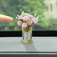 thumbnail image 5 of RKSTN Daisy Flowers in Glass Vase Cute Car Accessories Air Freshener for Rear View Mirror & Dashboard Decorations Funny Car Interior Ornaments for Women Gifts, 5 of 5