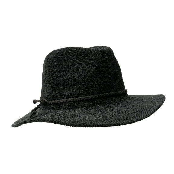 Britt's Knits Getaway Vintage Wide Brim Classic Panama Hat - Black (Women's)