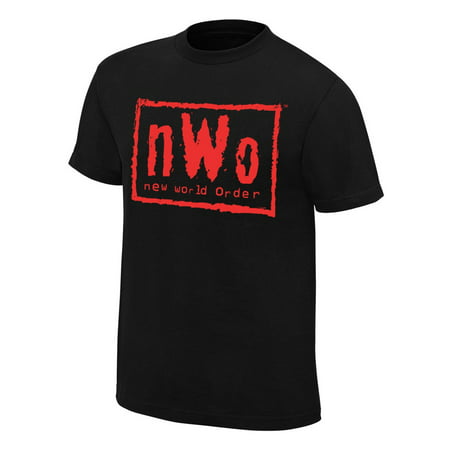 Official WWE Authentic nWo Wolfpac Black & Red T-Shirt 