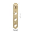 thumbnail image 2 of Hemoton 2 Pairs 360 Degree Door Pivot Hinges Copper Rotation Hidden Door Shaft Pivot Hinges Invisible Pivot Door Hardware With Fixing Screws For Secret Door Bookshelf, 2 of 8