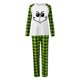 thumbnail image 3 of Conjuntos de pijamas navideños familiares a juego Grinch 2024, pijama de Grinch con parte superior y pantalones de pijama a cuadros, pijama de Grinch para niños y adultos para la familia, Mujer L, 3 of 4