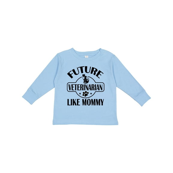 Inktastic Veterinarian Like Mommy Boys or Girls Long Sleeve Toddler T-Shirt