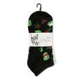 thumbnail image 3 of Just Me Women's 6 Pair Pack Money Talks Low Cut Socks - Womens - Female, 9-11, Black, 3 of 3