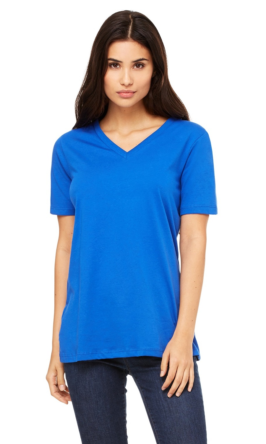 heather true royal bella canvas