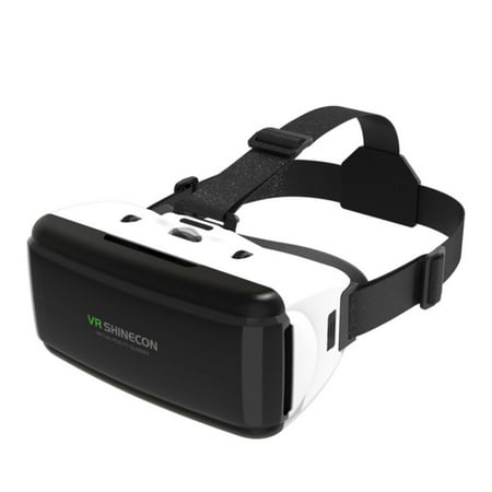VR Headset for 3D IMAX Movie Video Game, Virtual Reality Goggle for iPhone 11 Pro XS XR X 8 7 6 S+ Samsung Galaxy A10e S10 S9 S8 S7 S6 Edge iOS Android Cellphone, White VR Glasses