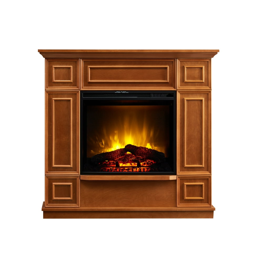 Bold Flame 43.31 inch Electric Fireplace in Golden Oak