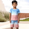 thumbnail image 2 of CONROSES Baby Boys Summer Outfit Set Ice Cream Graphic Short Sleeve T-Shirt Shorts Clothes Sets for Kids, Sizes 2-3 Years, 2 of 6