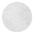 thumbnail image 3 of Modway Zinque 47" Artificial Marble Dining Table in Gold White, 3 of 5