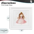 thumbnail image 4 of Stupell Industries Cottage Little Princess with Pink Gown White Framed Print Under Glass, 13 x 13, by Creative Studio, 4 of 8