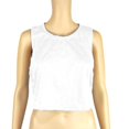 thumbnail image 5 of JULMCOMO Tank Tops for Women Crew Neck Workout Athletic Summer Cropped Tank Tops Sleeveless Breathable Gym Yoga Shirts White One Size, 5 of 5