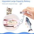 thumbnail image 4 of Juguete eléctrico para gatos con pez de peluche y hierba gatera, 4 of 5
