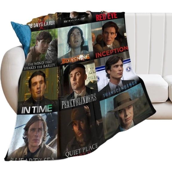 Cillian Murphy Blanket Handsome #1 Ultra Soft Flannel Fleece Blanket Stylish Bedroom Living Room Sofa Warm Blanket All Season Use 40"*50" (100 * 130cm)