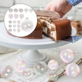 thumbnail image 4 of UPOUART 18Pcs Pink Plastic Balls For Cake Decorating Diy Wedding Cake Decor Birthday Parties And Anniversary, 4 of 8