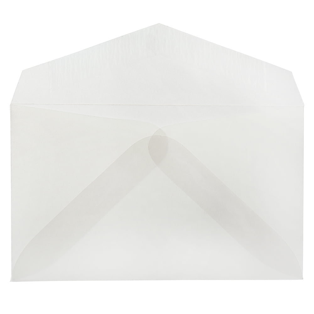 JAM Paper 2Pay Translucent Envelopes, 2.5x4.3, 1000/Carton, Clear