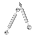 thumbnail image 3 of ELAYARD 2Pcs Multiuse Stainless Steel Melon Baller Scoop for Fruits Ice Cream and Salad, 3 of 7