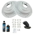 thumbnail image 2 of TRQ Rear Performance Brake Rotor & Pad Kit w/Chemicals for Subaru BKA15832 Fits select: 2000-2003 SUBARU IMPREZA, 1998-2002 SUBARU FORESTER, 2 of 8