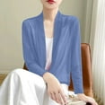 thumbnail image 5 of Cardigan Sweaters for Women Hemlock Long Sleeve Ice Silk Knit Skirt V Neck Cardigan Sweater, 5 of 5