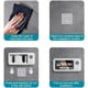 thumbnail image 5 of Shower Phone Holder with Wireless Bluetooth Speaker, Upgrade Shower Phone Holder Waterproof, 360° Rotation Shower Phones Holder Speaker, Angle Adjustable, Enhanced Sound Quality (White), 5 of 8