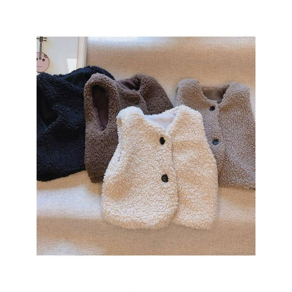 Kids Vest Coat Children Baby Girls Clothes Winter Warm Sleeveless Outerwear Outfits