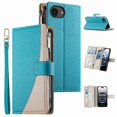 thumbnail image 1 of Funda cartera GANGXUN para iPhone 16e , cuero PU con tarjetero, cremallera, correa de mano, soporte y protección 984°, 1 of 6