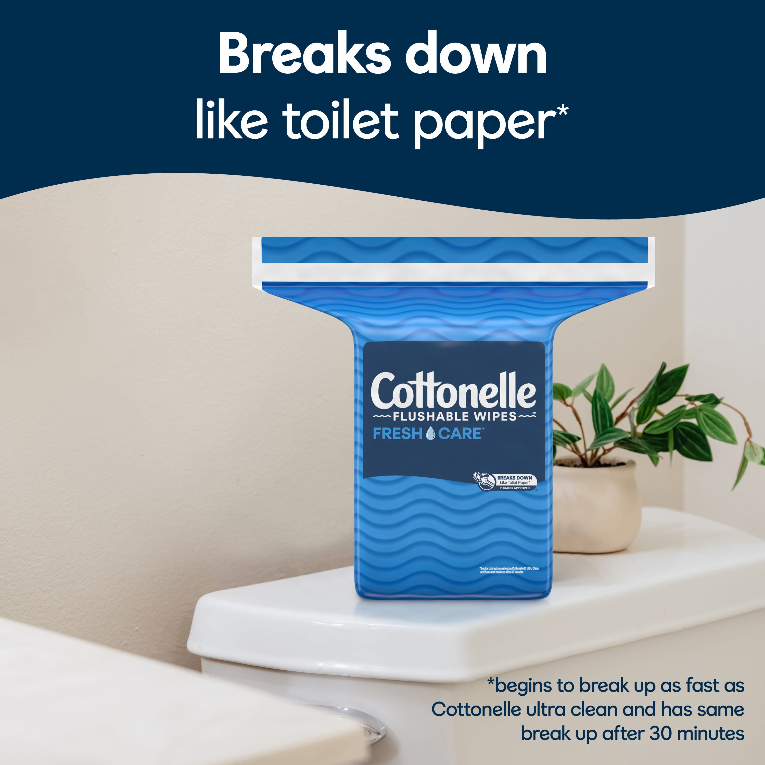 Cottonelle Fresh Care Flushable Wipes, 1 Resealable Bag - image 4 of 9