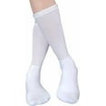 thumbnail image 5 of 3 Pairs Diabetic Socks Non Binding Crew Sock Bariatric Swollen Sock Loose Fit for Edema Thick Ankle Calf, 5 of 5