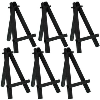 Voittozege 40 Pcs 6 Inches Small Display Easels, Mini Wood easels Tabletop  Easels for Painting Canvas Wood Display Easels Art Craft Painting Easel
