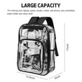 SANMADROLA Clear Backpack, Heavy Duty PVC Transparent Backpack Stadium