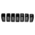 thumbnail image 1 of AC,7PCS 22x10.3cm Marco de Rejilla Frontal de riñón de Coche Negro Rejilla de Carreras de Coche Parte Superior de la línea, 1 of 8