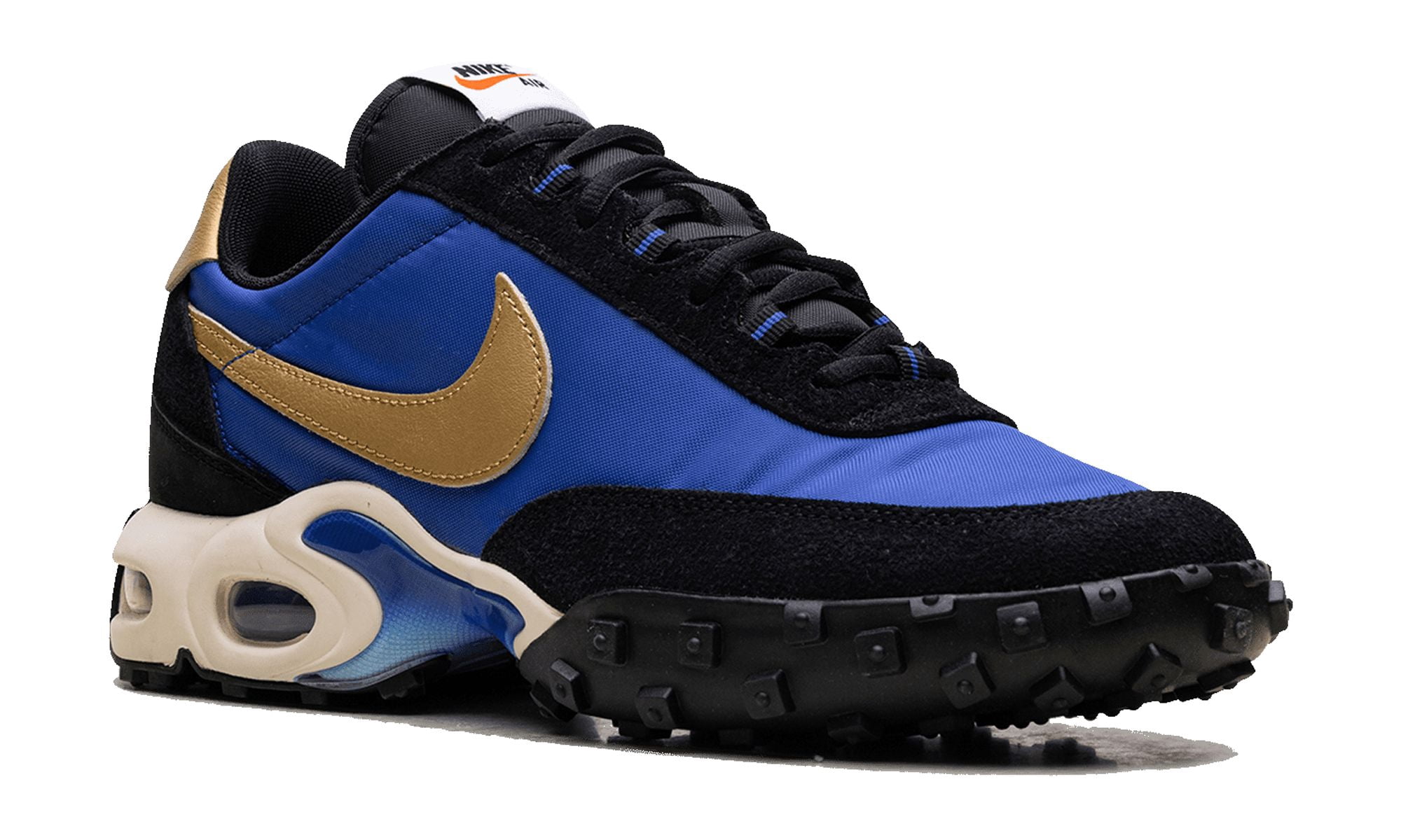 NIKE MENS Air Max Waffle Racer "Hyper Blue / Metallic Gold" FV6946 400 from Stadium Goods