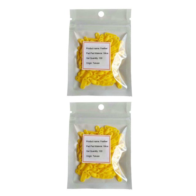Protector de almohadilla Greeniant para raqueta de bádminton a prueba de golpes Universal Amarillo largo 2piezas